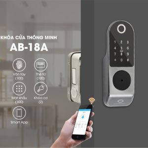 Khóa cổng vân tay 2 chiều điều khiển từ xa AB-18A HomeDash