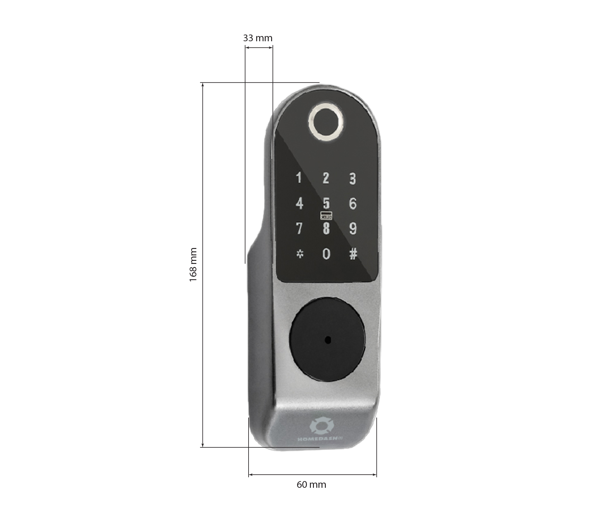 Khóa cổng vân tay 2 chiều điều khiển từ xa AB-18A HomeDash - Image 3