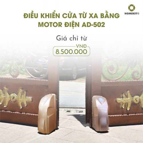 Điều khiển cửa từ xa cho cửa 2 cánh dùng motor điện AD-502 - Image 2