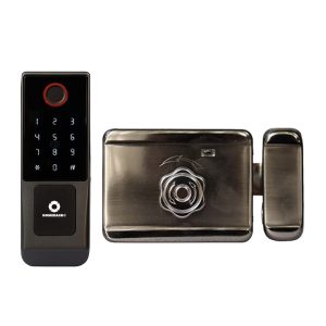 Khoá cổng vân tay hai chiều 5 tính năng điều khiển qua app AB-27A