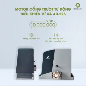 Motor Cửa Lùa, Cửa Trượt Tự Động Điều Khiển Từ Xa AD-225