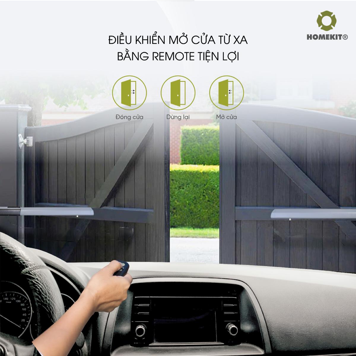 Motor cổng cánh tay đòn tích hợp cảm biến hành trình AD-404 - Image 2
