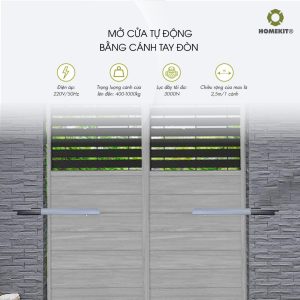 Motor cổng cánh tay đòn tích hợp cảm biến hành trình AD-404