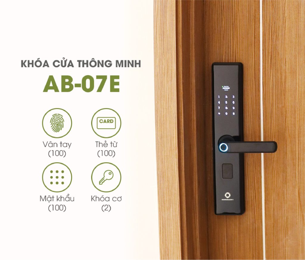 Tính năng nổi bật khóa cửa thông minh AB-07E HomeDash
