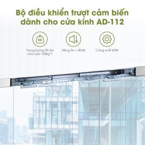 Bộ cửa tự động AD-112 HomeDash dành cho cửa kính trượt