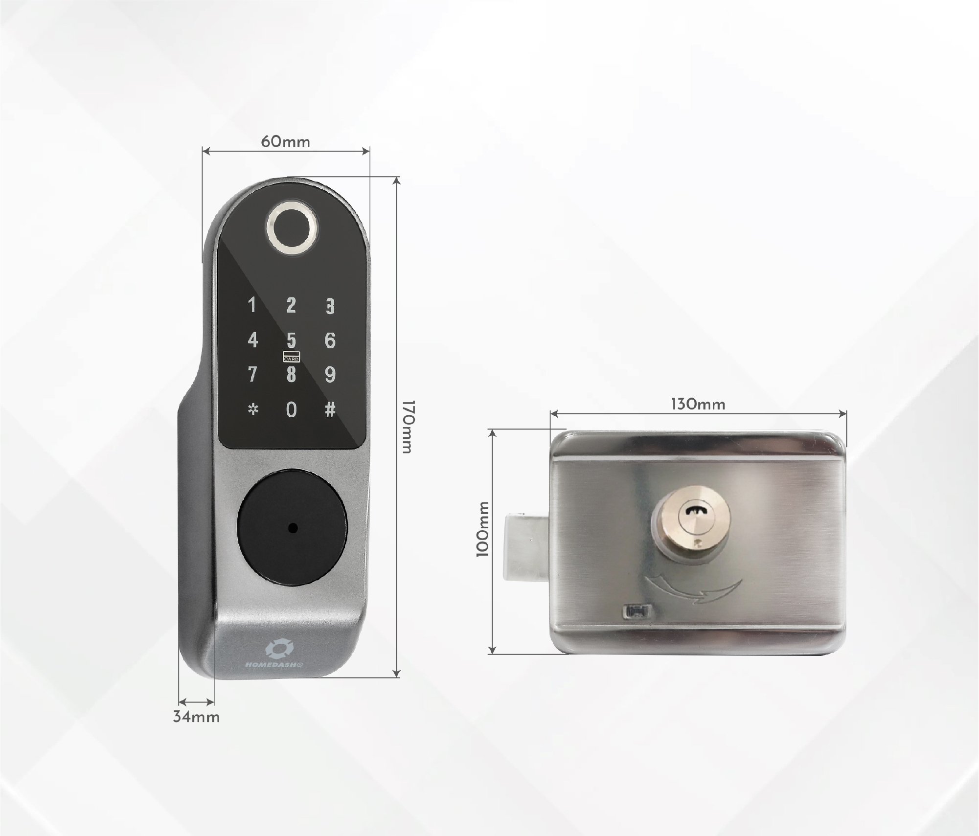 Thông số kỹ thuật lhóa cửa cổng 2 chiều vân tay AB-18G