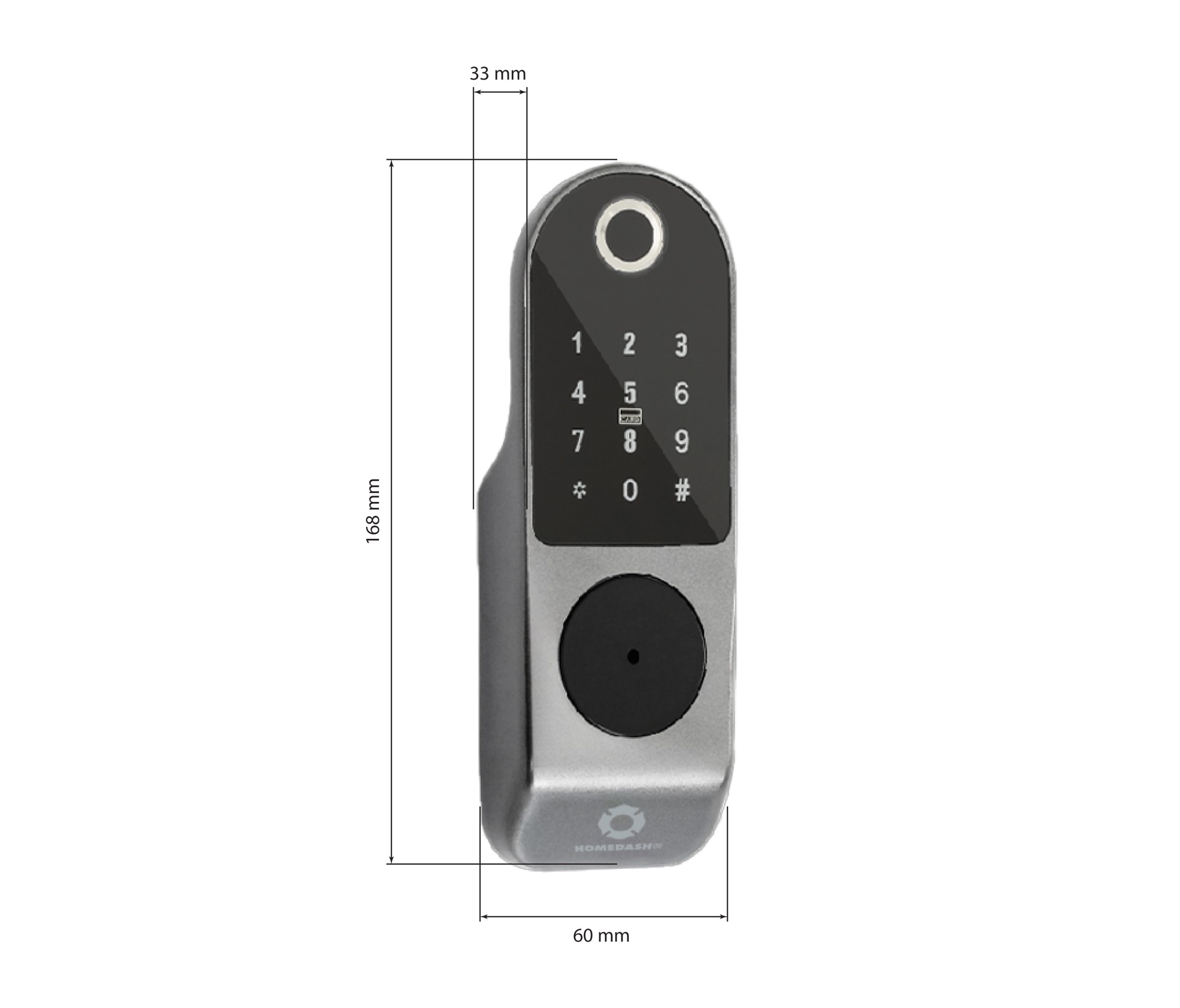 Khóa Cửa Cổng Vân Tay 4 Tính Năng AB-17E HomeDash - Image 2
