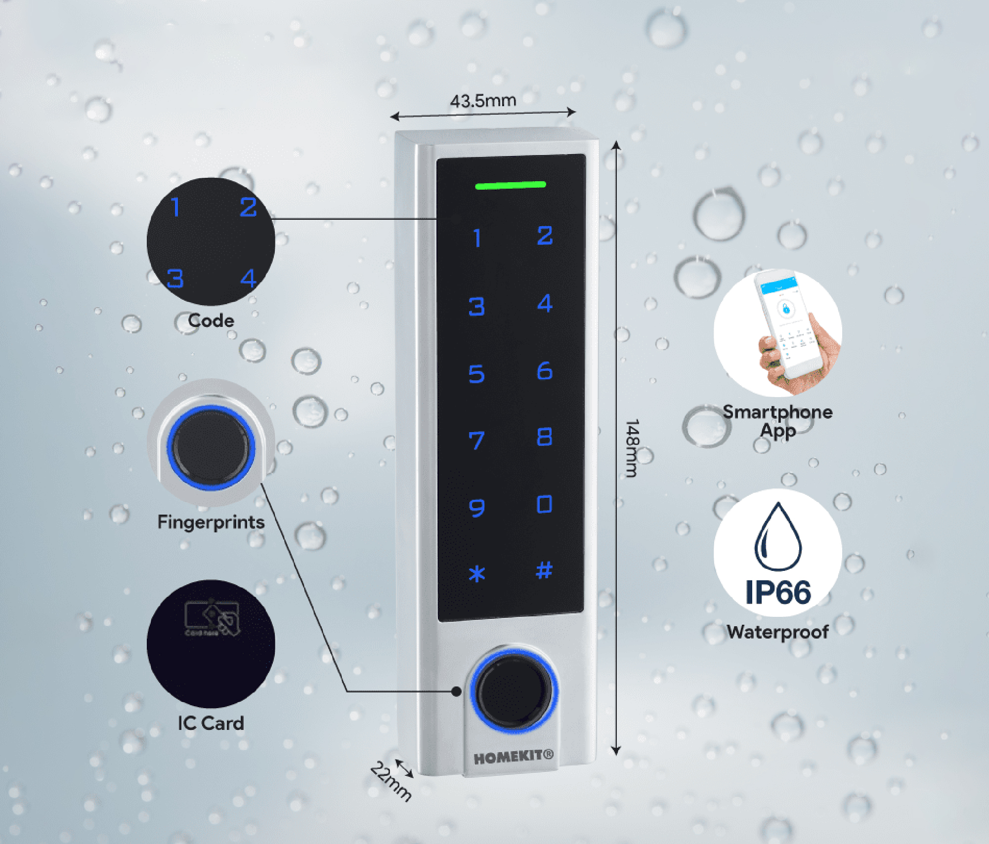 Mở khoá cửa cuốn AB-40D từ xa và xem lịch sử ra vào trên app TTLock