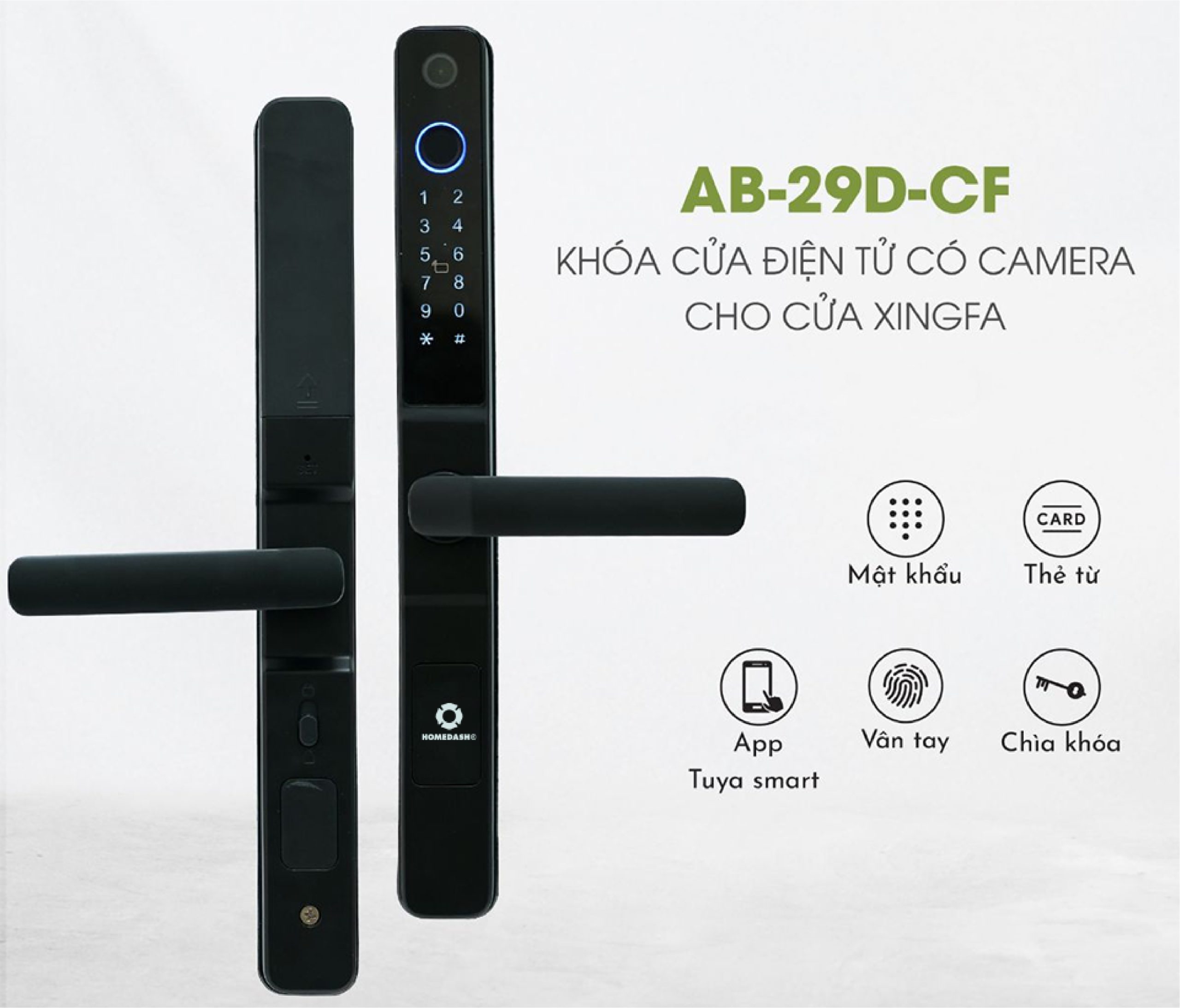 Quản lý khóa AB-29D-CF qua app Tuya Smart