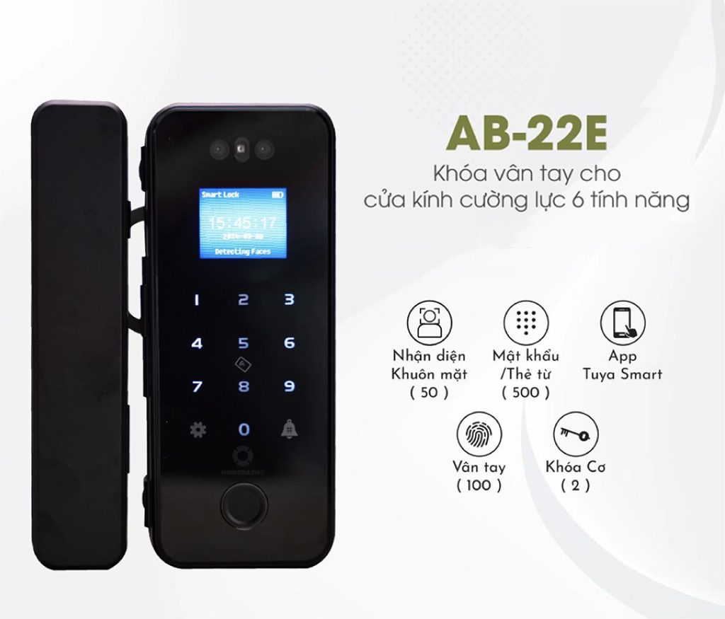 Mở khóa AB-22E bằng nhận diện khuôn mặt]