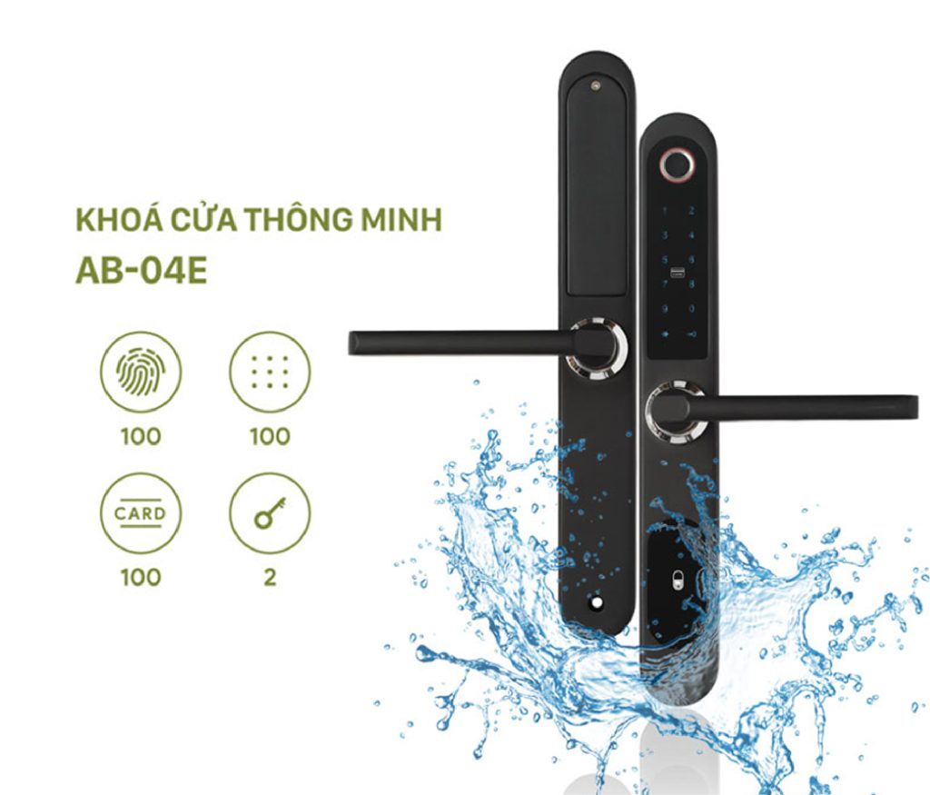 Các tính năng công nghệ và bảo mật của khóa vân tay AB-04E HomeDash.