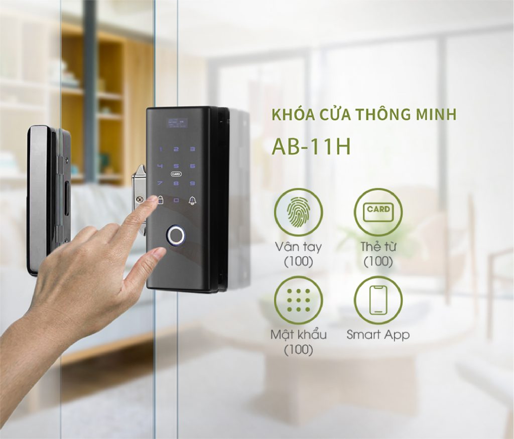 Tính năng mật khẩu dùng một lần và mật mã ảo trên khóa vân tay AB-11H