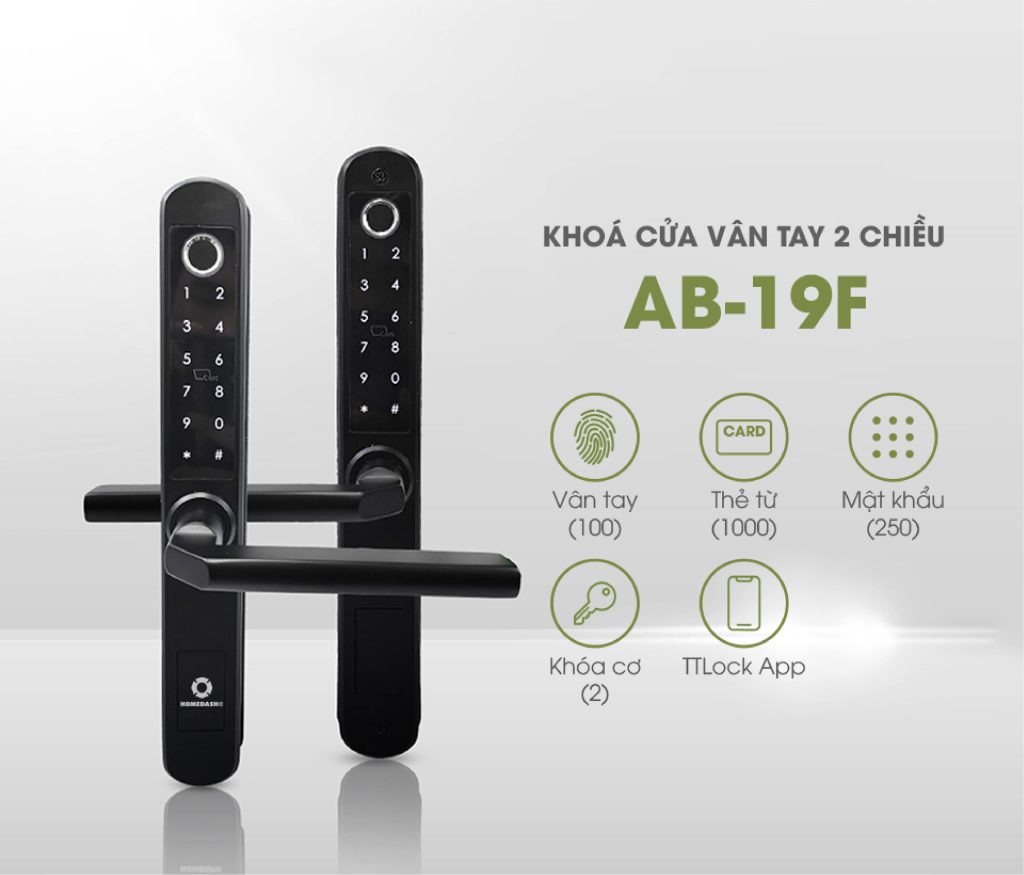 Khóa Vân Tay Hai Chiều Điều Khiển Qua App AB-19F