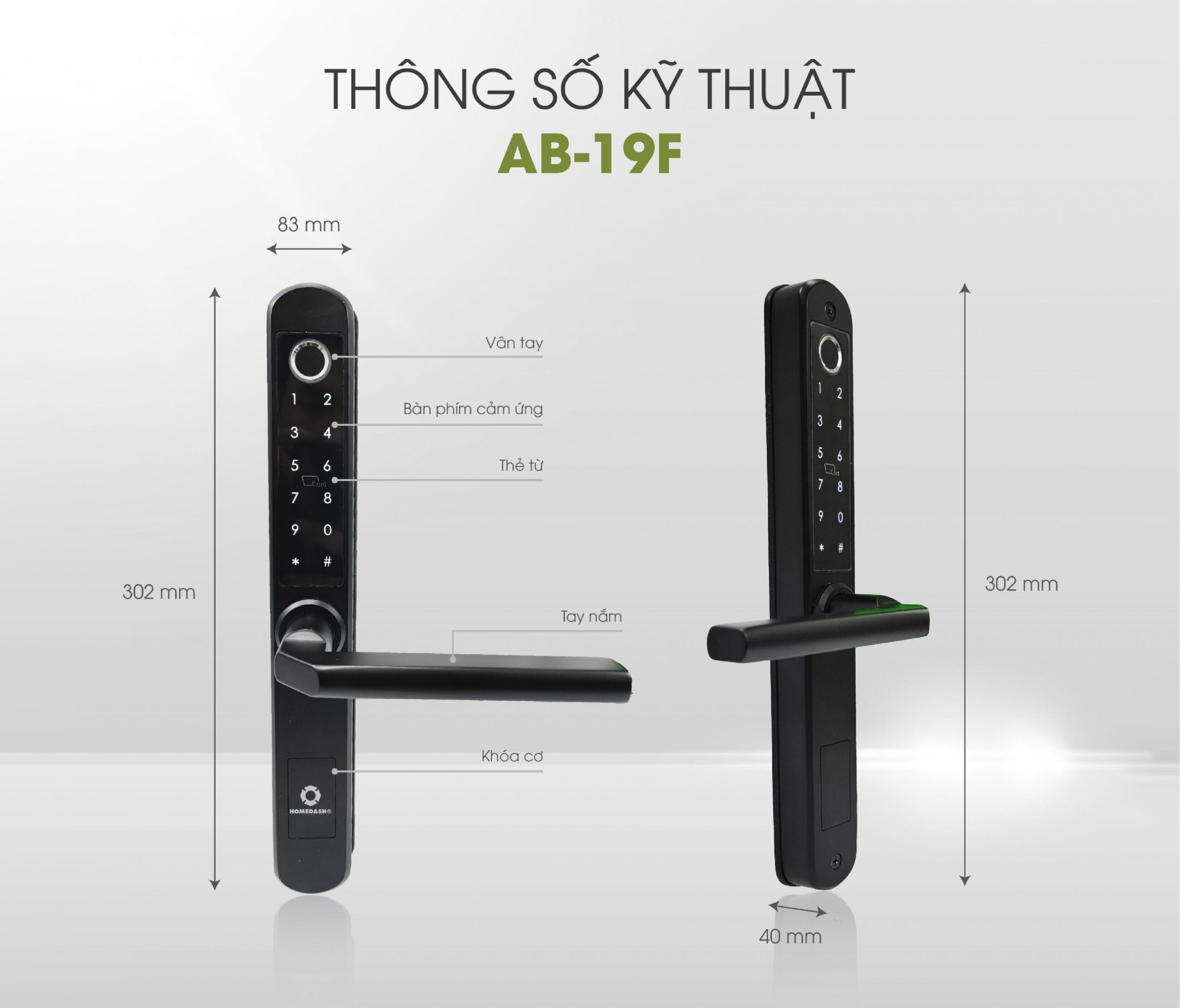 Khóa Vân Tay Hai Chiều Điều Khiển Qua App AB-19F - Image 2