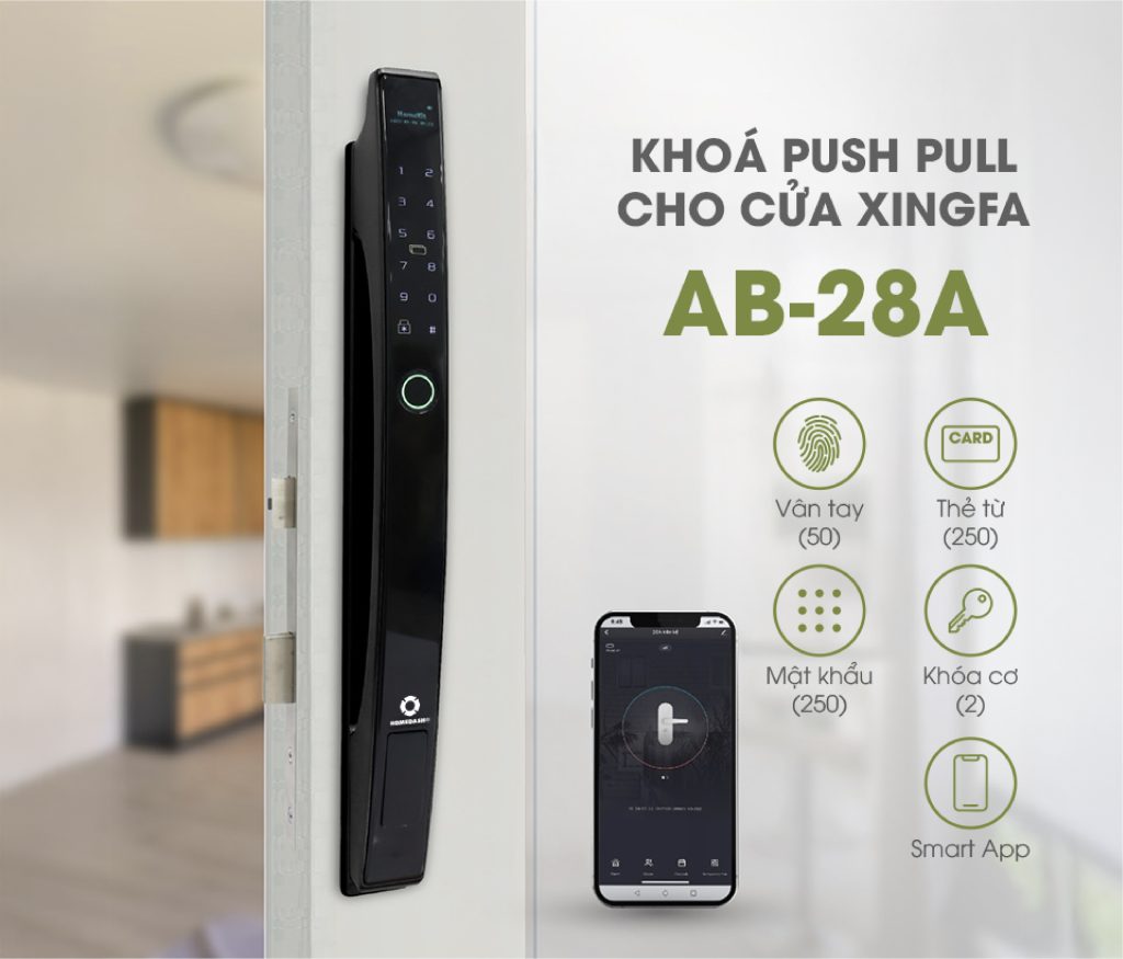 Các phương thức mở khóa của AB-28A HomeDash
